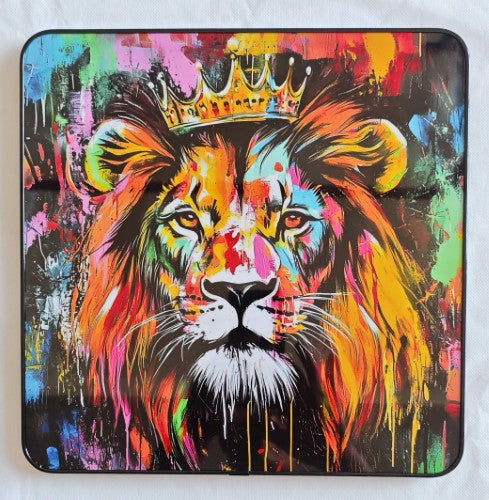 Framed PVC Pop Art - Lion King (30 x 30cm)