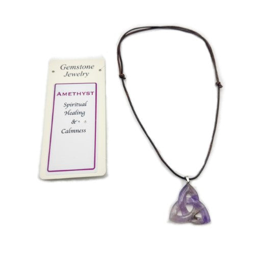 Pendant - Amethyst Triquetra