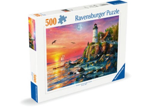 Ravensburger Lighthouse at Sunset Puzzle 500 Pieces