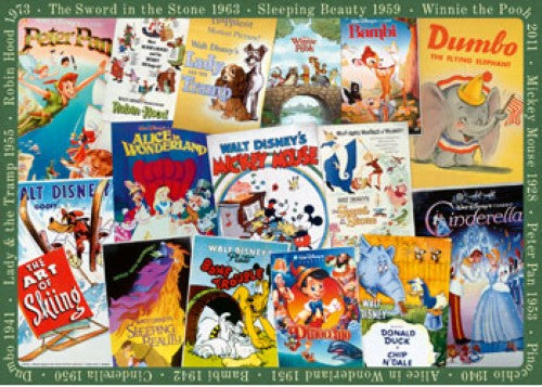 Ravensburger Disney Vintage Movie Posters Puzzle 1000 Pieces
