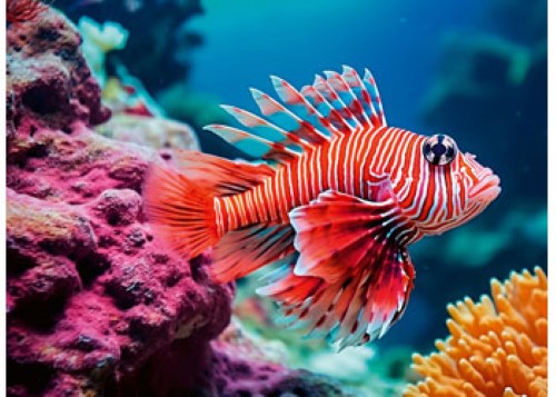 Ravensburger Red Lionfish Puzzle 500 Pieces