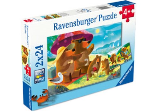 Ravensburger Bear Family Vacations Puzzle 2x24 Pieces