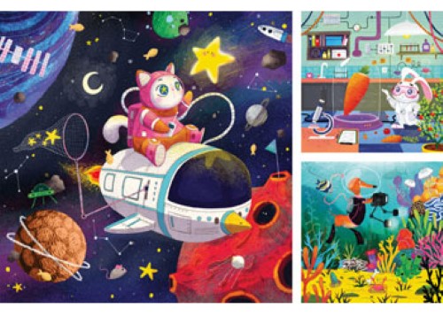 Ravensburger Animal Explorers Puzzle 3x49 Pieces