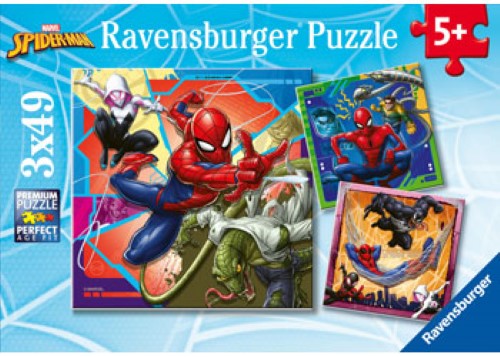 Ravensburger Spiderman It's Web-Slinging Time! 3x49 Pieces