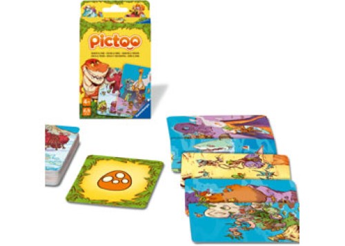 Ravensburger Pictoo Card Game Dino Game