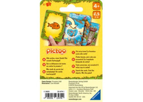 Ravensburger Pictoo Card Game Dino Game