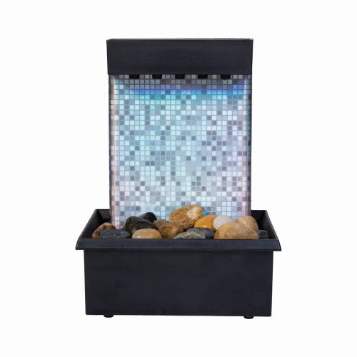 LED Disco Back Drop Water Feature Fountain (Set of 2)
