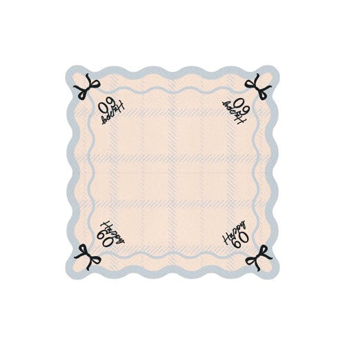 Elegant Milestone 60th Napkins - Pack of 12