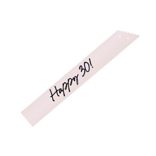 Elegant Milestone Sash 30th