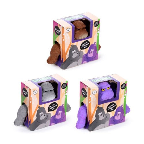 Stretchy Gorilla Toy - 9.5cm (Set of 8 Assorted)
