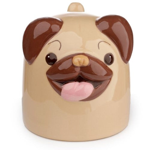 Ceramic Shaped Mug - Mopps Pug Upside Down
