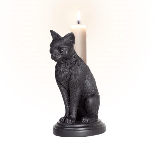 Candlestick - Alchemy Black Faust Familiar Cat (17cm)