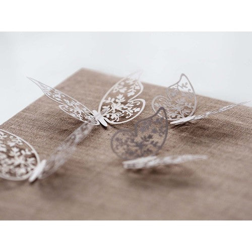 Classic Wedding Large Lace Butterfly - Pack of 10