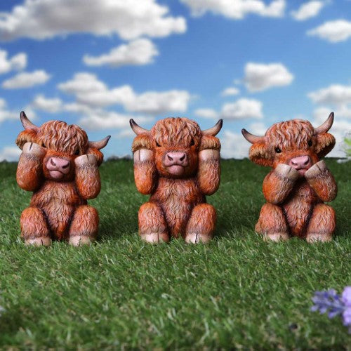 Ornament - Nemesis Now Three Wise Highland Cows