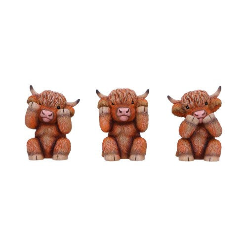 Ornament - Nemesis Now Three Wise Highland Cows