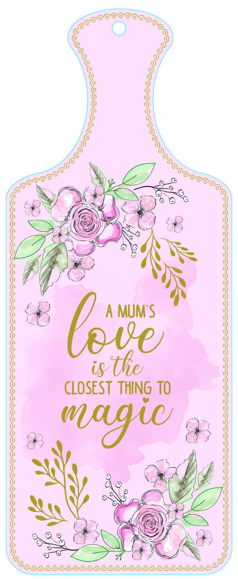 CERAMIC SERVER - MUMS LOVE (12 x 30CM)