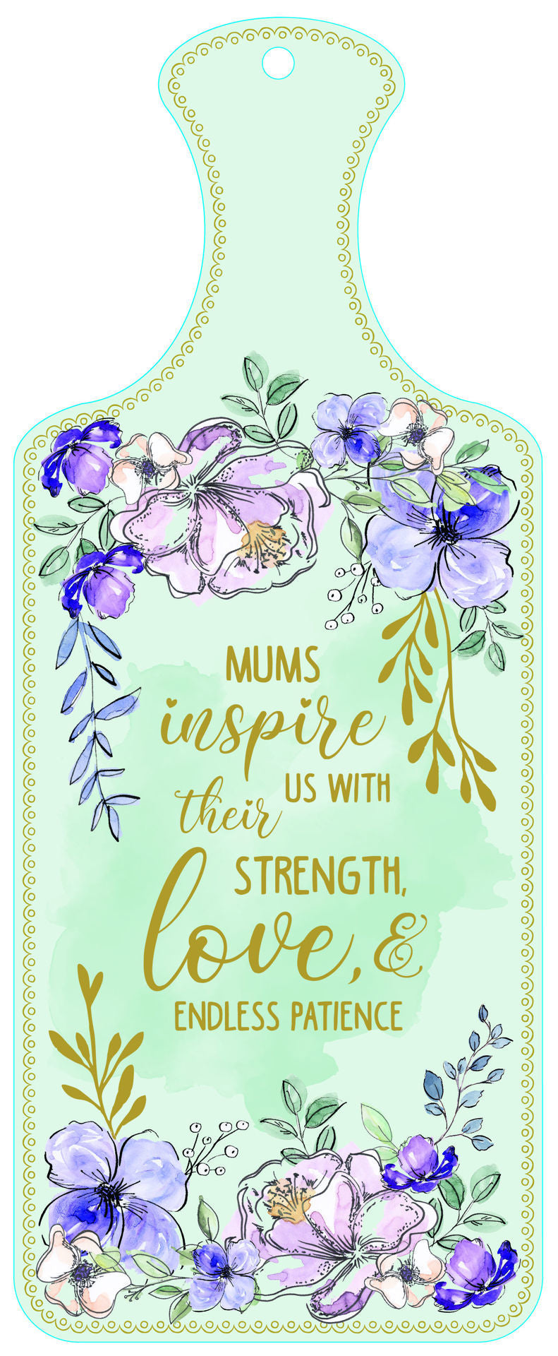 CERAMIC SERVER - MUMS INSPIRE (12 x 30CM)