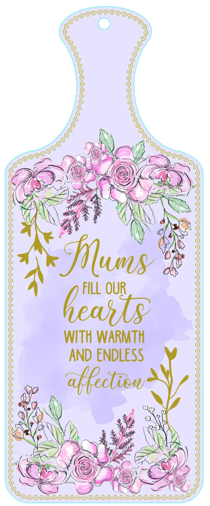 CERAMIC SERVER - MUMS AFFECTION (12 x 30CM)