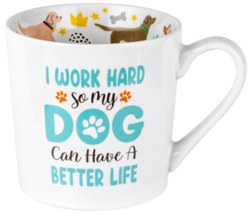 MUG - I WORK HARD INSIDE OUT (Set of 2)