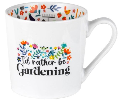 MUG - I'D RATHER BE GARDENING INSIDE OUT (Set of 2)