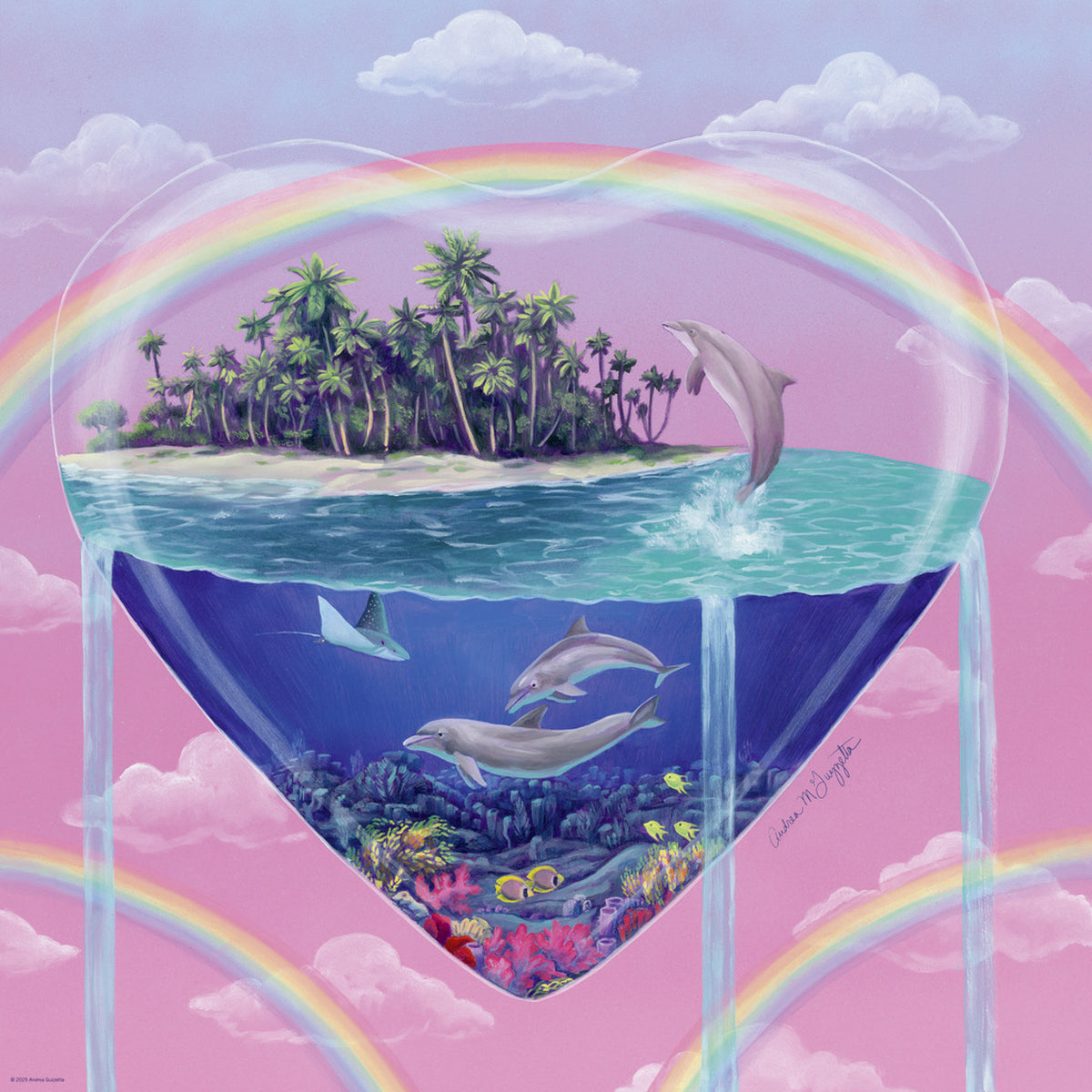 Heye - Guzzetta; Tiny Worlds, the Dolphins 1000 Piece - Jigsaw Puzzle