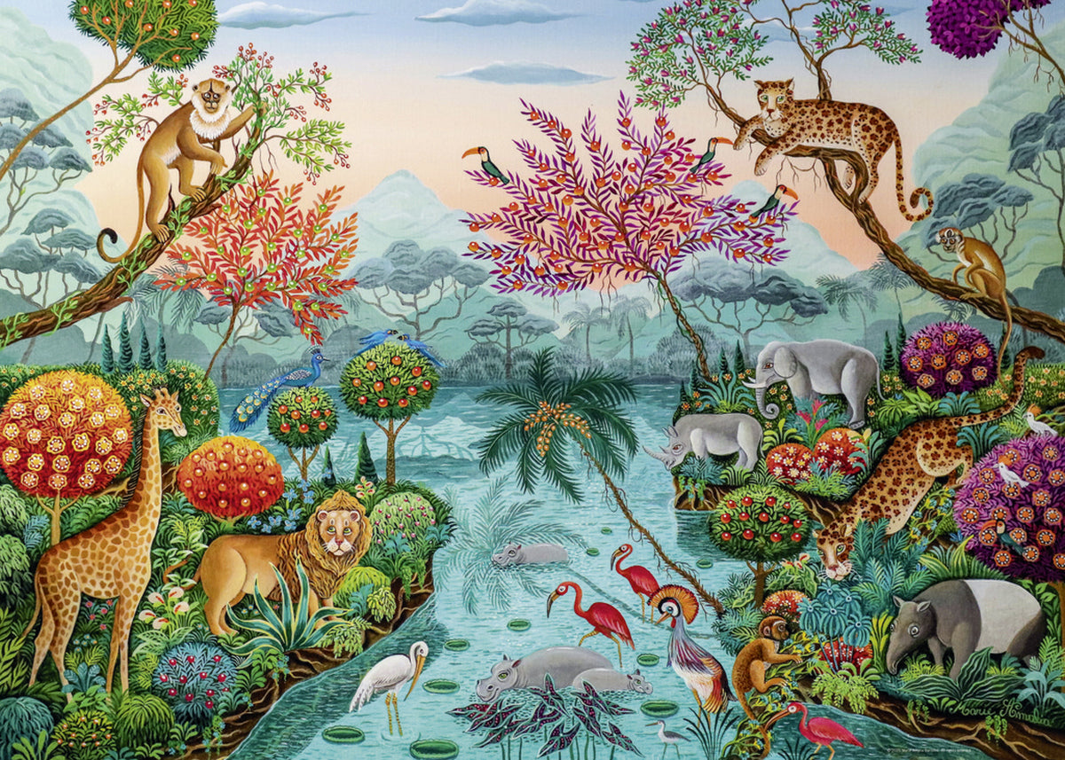 Heye - Bartolini; Exotic Garden, Lagoon Paradise 1000 Piece - Jigsaw Puzzle