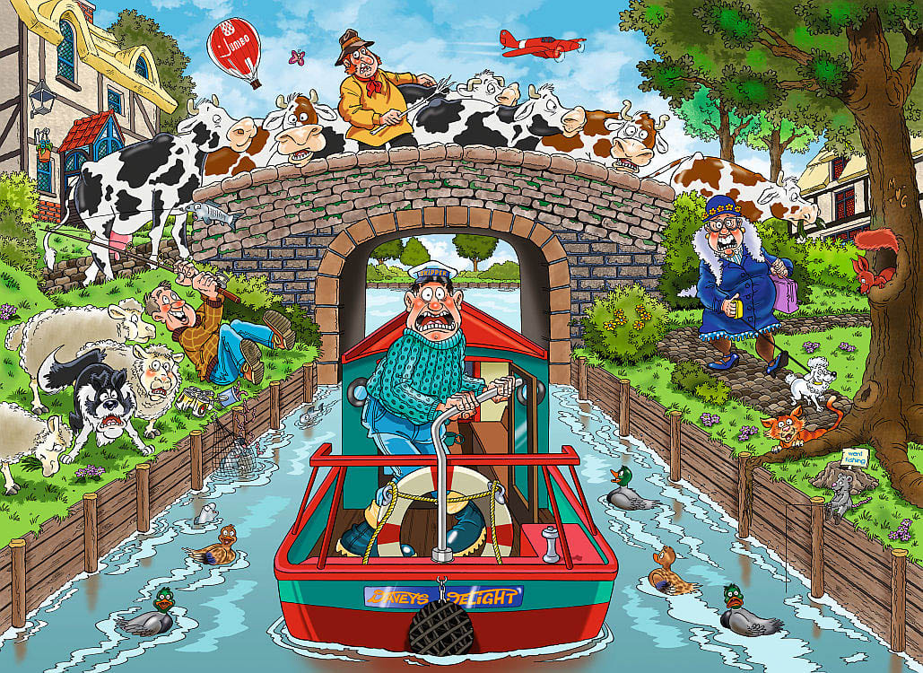 Puzzle - Holdson - Wasgij? - Original - #33 - Calm on the Canal 1000pc