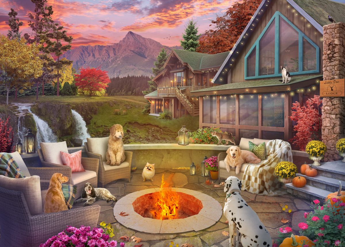 Bed & Breakfast Little Doe Lodge Holdson 1000pc Jigsaw Puzzle