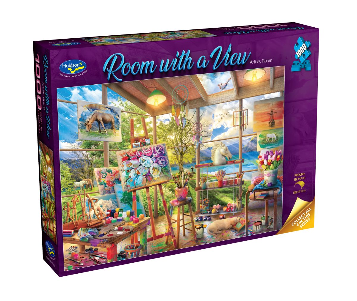Room with a View Artists Room Holdson 1000pc Jigsaw Puzzle