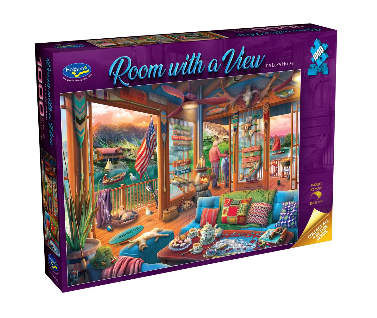 Room with a View the Lake House Holdson 1000pc Jigsaw Puzzle