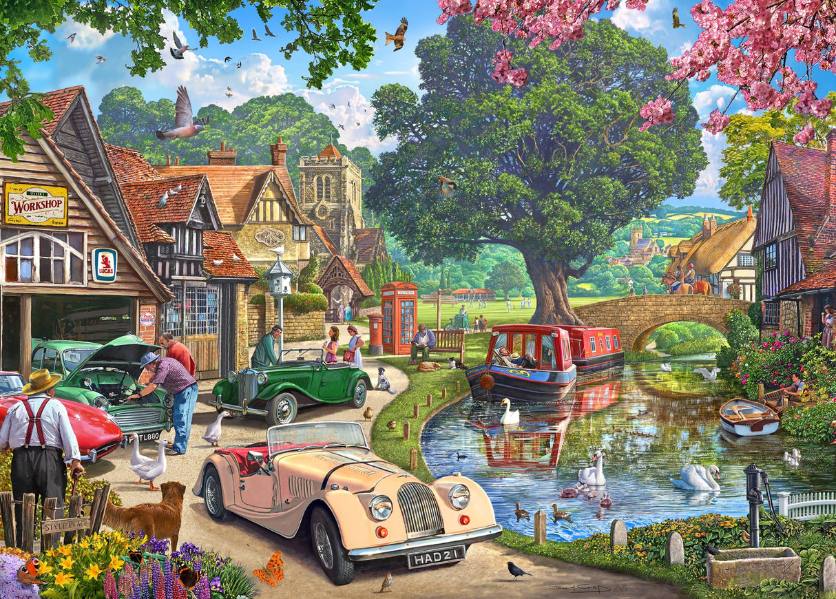 Cobblestone Corner S2 Nostalgic Narrowboats Holdson 1000pc Jigsaw Puzzle