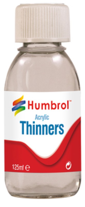25ml Airfix acrylic thinner for enhancing paint flow, ideal for model builders and artists; portable, eco-friendly, and easy to clean.