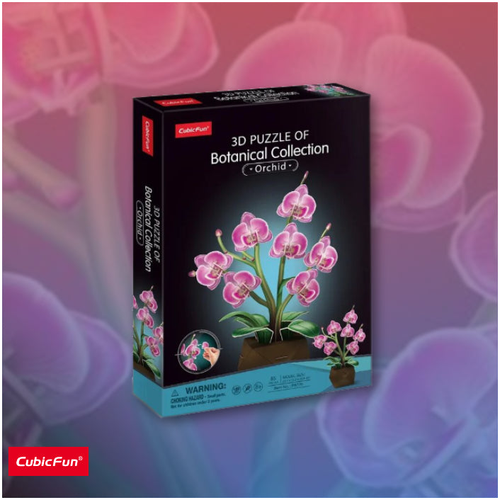 Flower Bouquet Orchids 3D Puzzle CubicFun