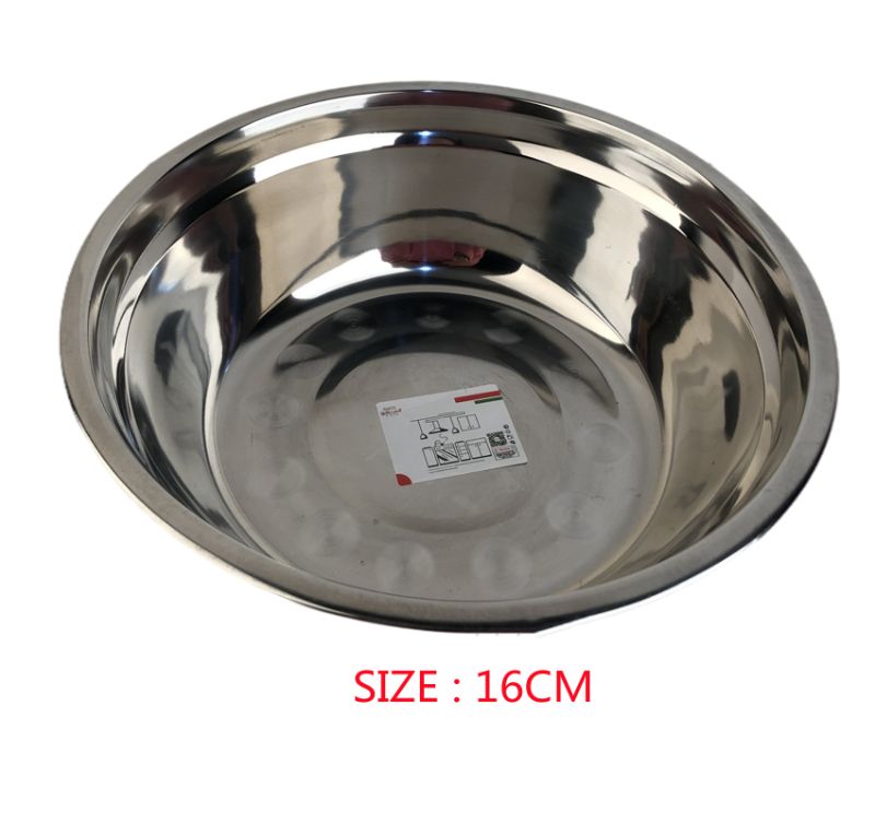 BOWL - STAINLESS STEEL 16CM (12 Units)