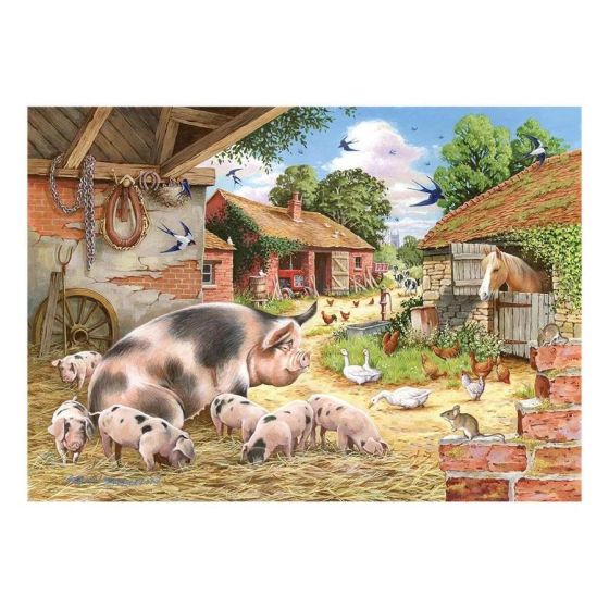 Poppy's Piglets - Big 500 Piece Puzzle - House of Puzzles