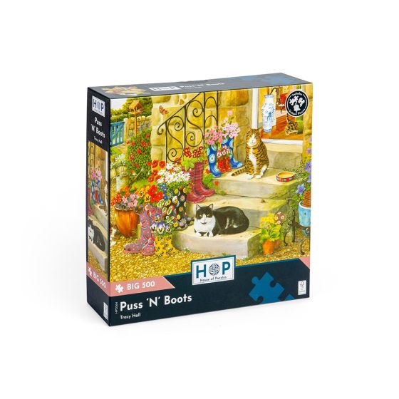 Puss 'N' Boots - Big 500 Piece Puzzle - House of Puzzles