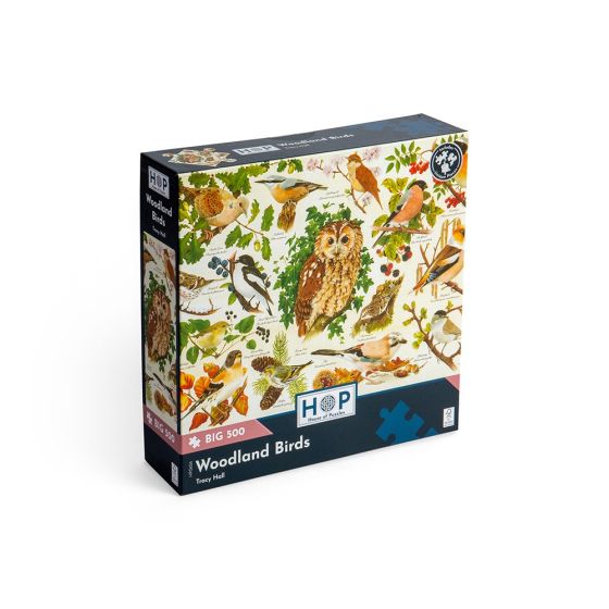 Woodland Birds - Big 500 Piece Puzzle - House of Puzzles