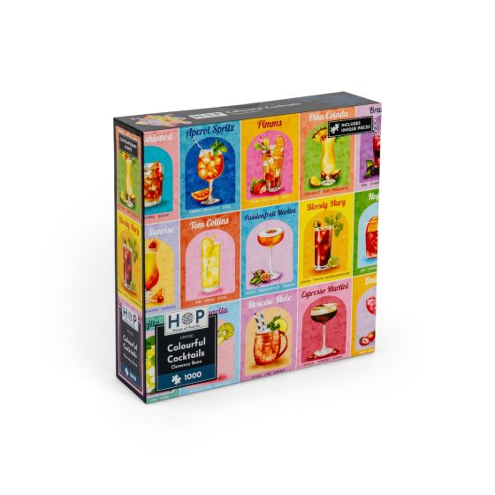 Colourful Cocktails - 1000 Piece Puzzle - House of Puzzles