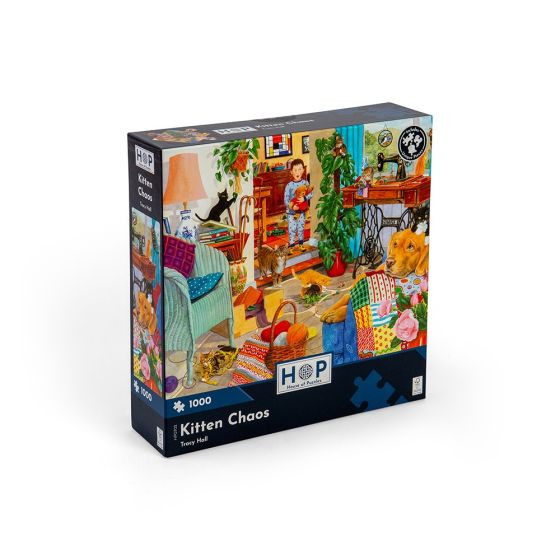 Kitten Chaos - 1000 Piece Puzzle - House of Puzzles