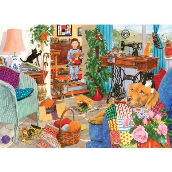 Kitten Chaos - 1000 Piece Puzzle - House of Puzzles