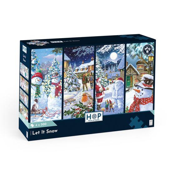 Let It Snow - 4 X 500 Piece Puzzle - House of Puzzles