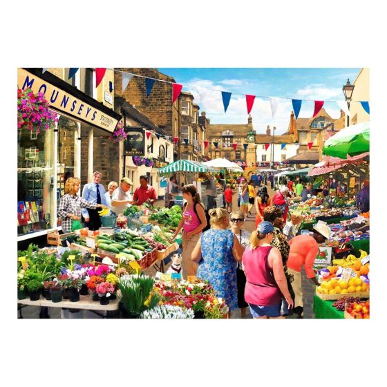 Street Market - 500 Piece Puzzle - House of Puzzles
