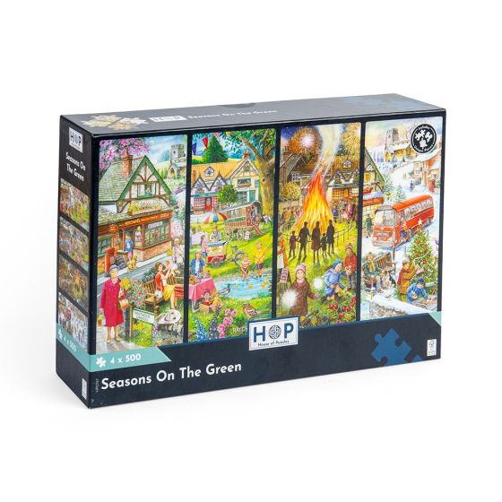 Seasons On The Green - 4 X 500 Piece Puzzle - House of Puzzles