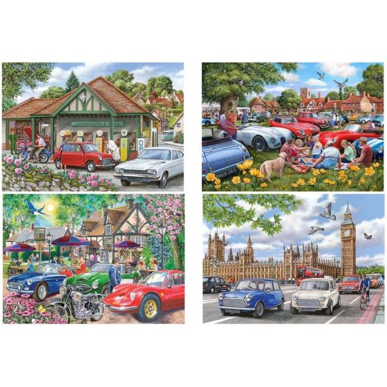 Nice Day For A Drive - 4 X 500 Piece Puzzle - House of Puzzles