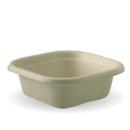 Container Plant Fibre Square Natural 280ml - 50PC