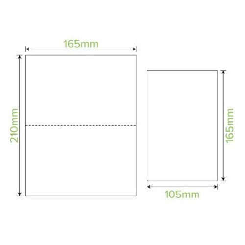 Serviette Dispenser 2 Ply Natural For Single Saver - 250PC