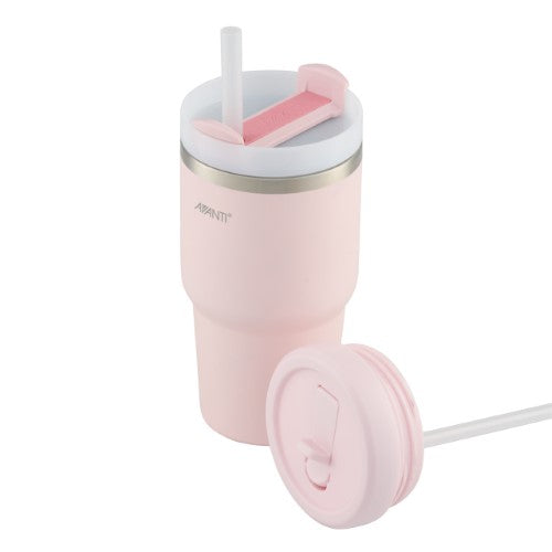 Smoothie Tumbler w/ Two Lids - AVANTI HydroQuech 550ml (Blush)