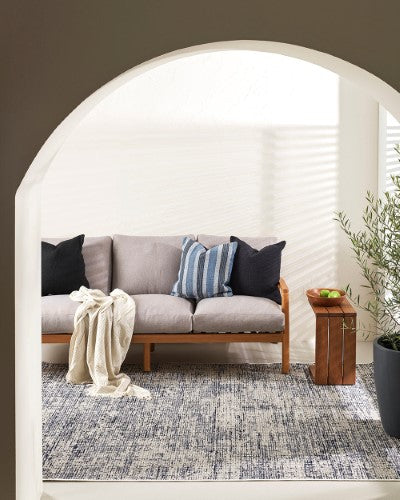 Cushion Cover - Southwold Navy (50 x 50cm) - OLLO