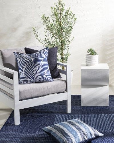 Cushion Cover - Contours Navy (50 x 50cm) - OLLO