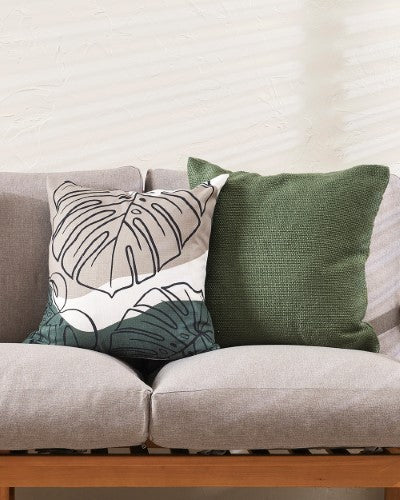 Cushion Cover - Liana Olive (50 x 50cm) - OLLO